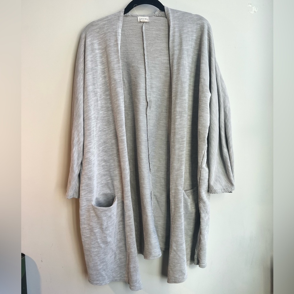 Donni. Lightweight draped Cardigan/ unbelted Robe/ house sweater